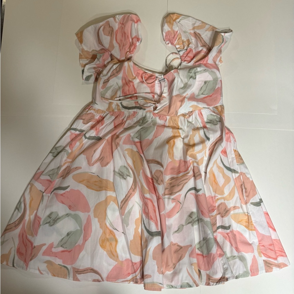 Abercrombie & Fitch Pink and Orange Floral Women Dress